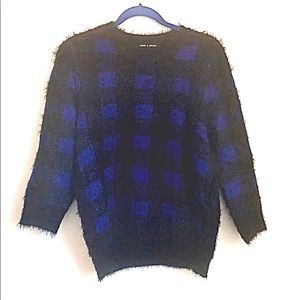 ITEM NOT FOR SALE Cable & Gauge Blue and black sweater